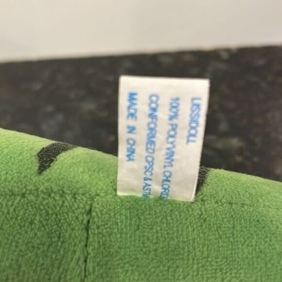 Lissipuppe T Rex Dinosaur Green Dino Plush Stuffed Animal Stripes - Picture 6 of 7